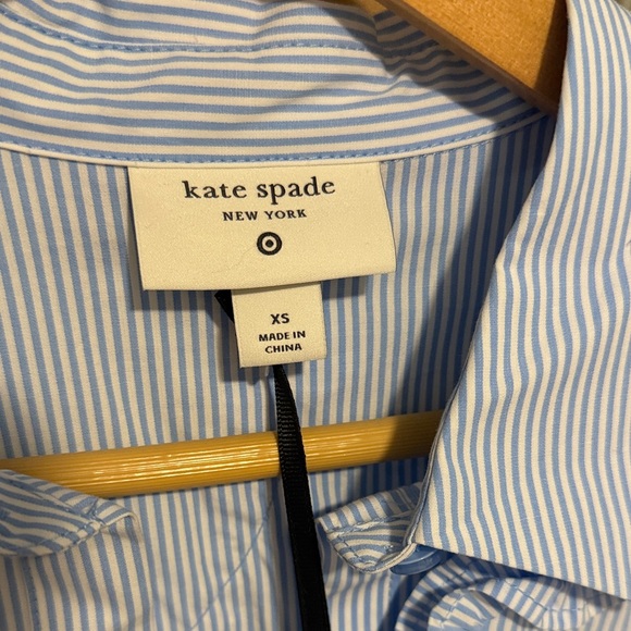 Kate Spade Light Blue Ruffle Midi Dress - Picture 2 of 4